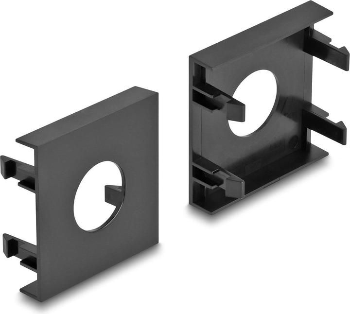 Image du produit Delock Cache module Easy 45 découpe de trou Ø 19,2 mm, 45 x 45 mm 5 pièces noir