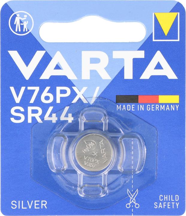 Actual product image Varta Electronics V76PX (1 pcs., SR44, 145 mAh)