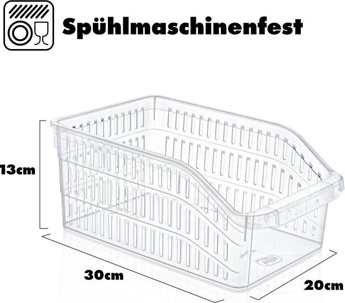 Produktbild Hermex Kühlschrank-Box Set Kühlschrankorganizer Set Aufbewahrungsbehälter Set (20 x 30 x 13 cm)