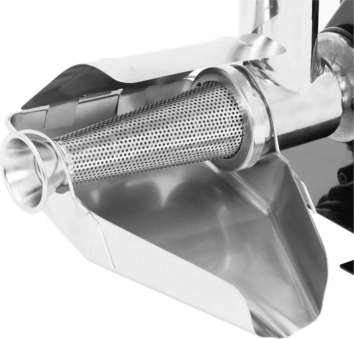 Produktbild Royal Catering Elektrische Tomatenpresse Profientsafter Passiergerät Edelstahl 450 W 80 U/min