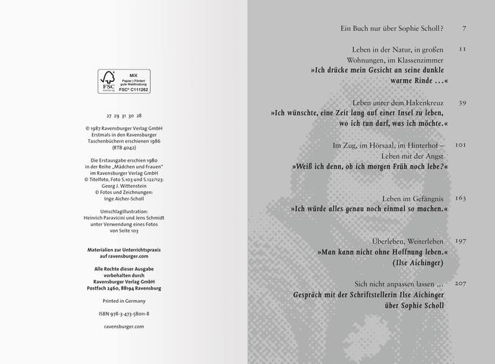 Produktbild Ravensburger Das kurze Leben der Sophie Scholl (Deutsch, Hermann Vinke, 2002)