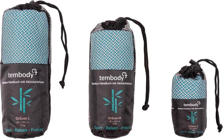 Produktbild Tembo Tembody Bambus Reisehandtuch Türkis M