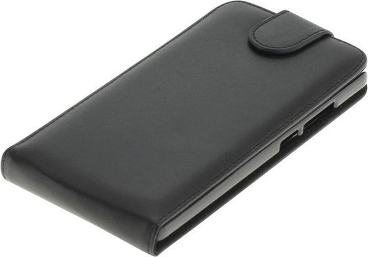 Produktbild König Design OTB Tasche (Kunstleder) für Huawei Ascend Mate 7 Flipcase schwarz (Huawei Ascend Mate 7)