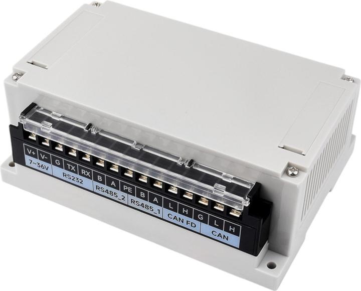 Produktbild WaveShare RS232 / RS485 / CAN Board und Gehäuse für Raspberry Pi 5 / 4B