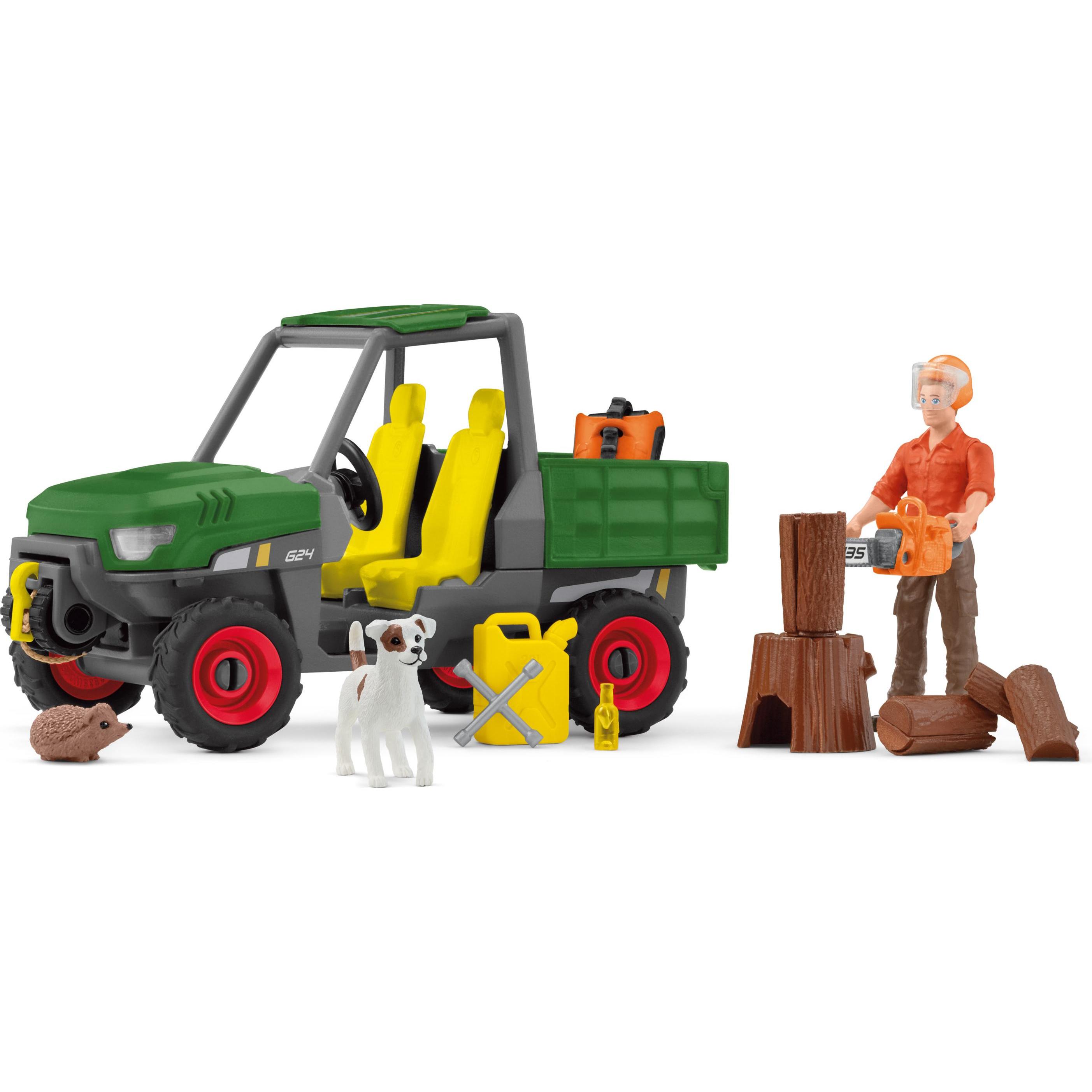 Schleich Waldbauer mit Fahrzeug