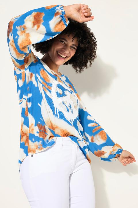 Produktbild Angel of Style Tunika, A-Linie, Batik-Muster, Peace-Zeichen (48)