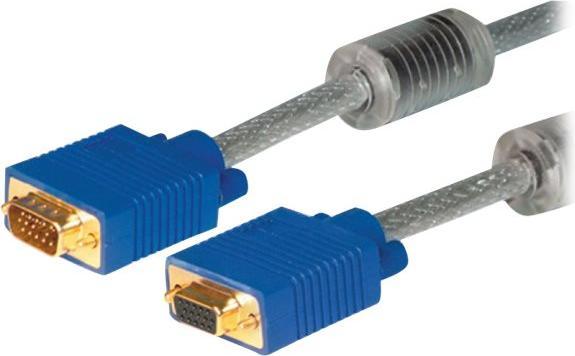 Produktbild Tecline S-VGA Monitorkabel High Quality, vergoldet, 15pol HD D-Sub St./Bu., 20,0 m Hochwertiges Monitorkabel (20 m, VGA)