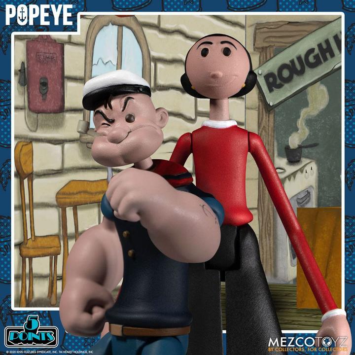 Image du produit Mezco Toys Popeye - 5 Points: Box Set - Deluxe