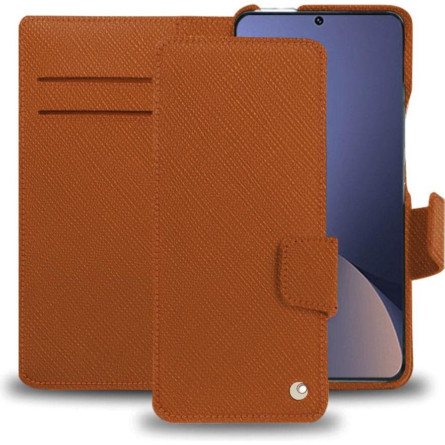 Noreve Lederschutzhülle Xiaomi 12 Pro (Xiaomi 12 Pro), Smartphone Hülle, Orange