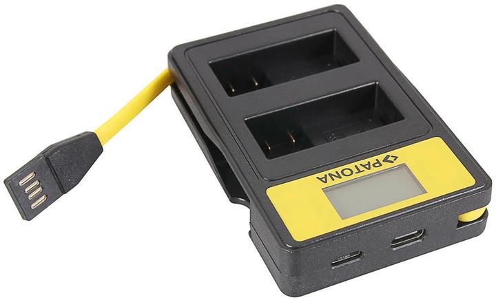 Actual product image Patona Charger Smart Dual LCD USB Canon LP-E8 (Camera battery charger)