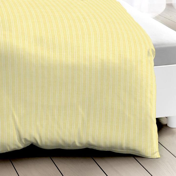Produktbild Traumschlaf Mako-Satin Bettwäsche Eternity Combo gelb (Bettwäsche Set, 200 x 200 cm, 80 x 80 cm)