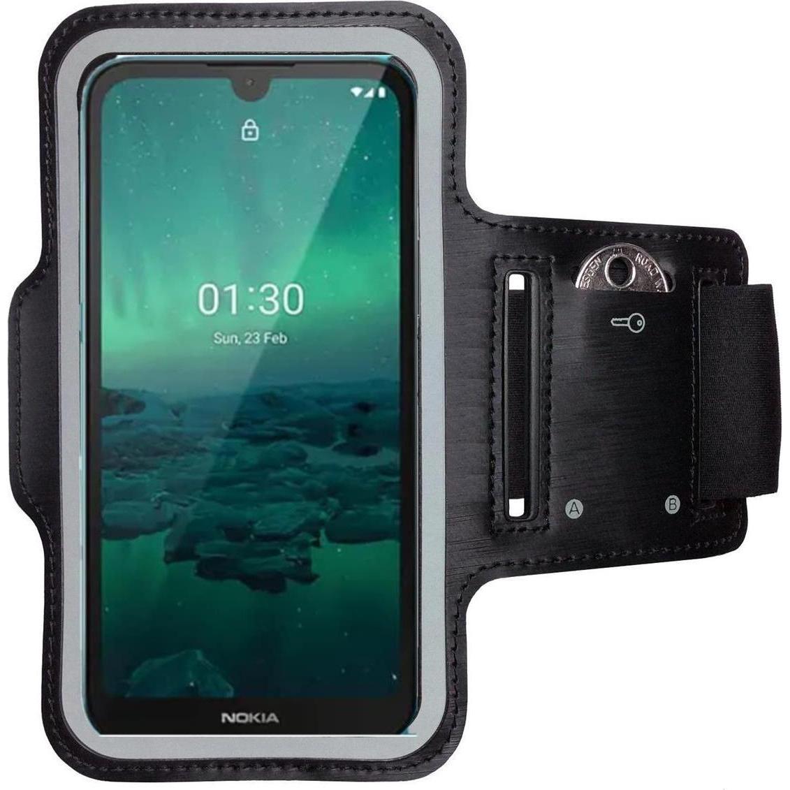 CoverKingz Sportarmband für Nokia 1.3, Smartphone Sportarmband, Schwarz