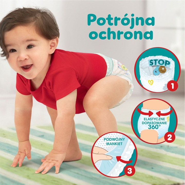 Actual product image Pampers Pants (Size 5, Half month box, 96 Piece)