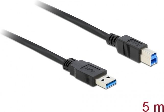 Actual product image Delock USB A – USB B (5 m, USB 3.0, 4.50 W)