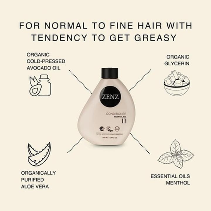 Image du produit Zenz Après-shampooing Organic No.11 Menthol Femme 250 ml (250 ml)