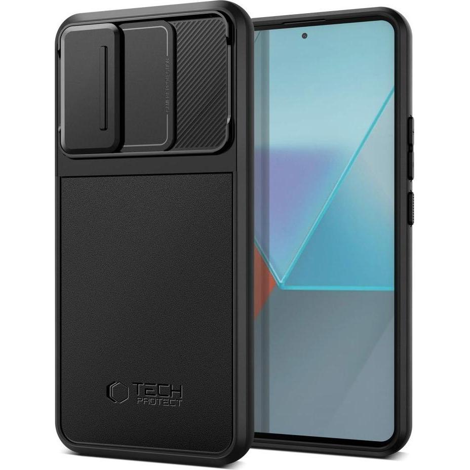 Tech-Protect Velar Cam+ Case (Xiaomi Redmi Note 13 Pro 5G), Smartphone Hülle, Schwarz