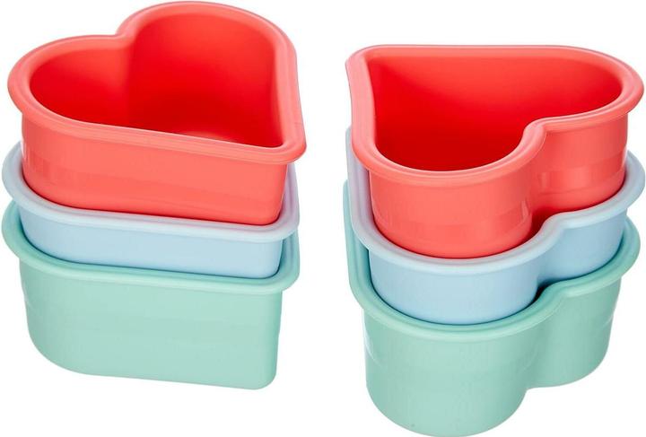 Lurch Flexiform Muffinliner Heart 6pcs set pastel mix