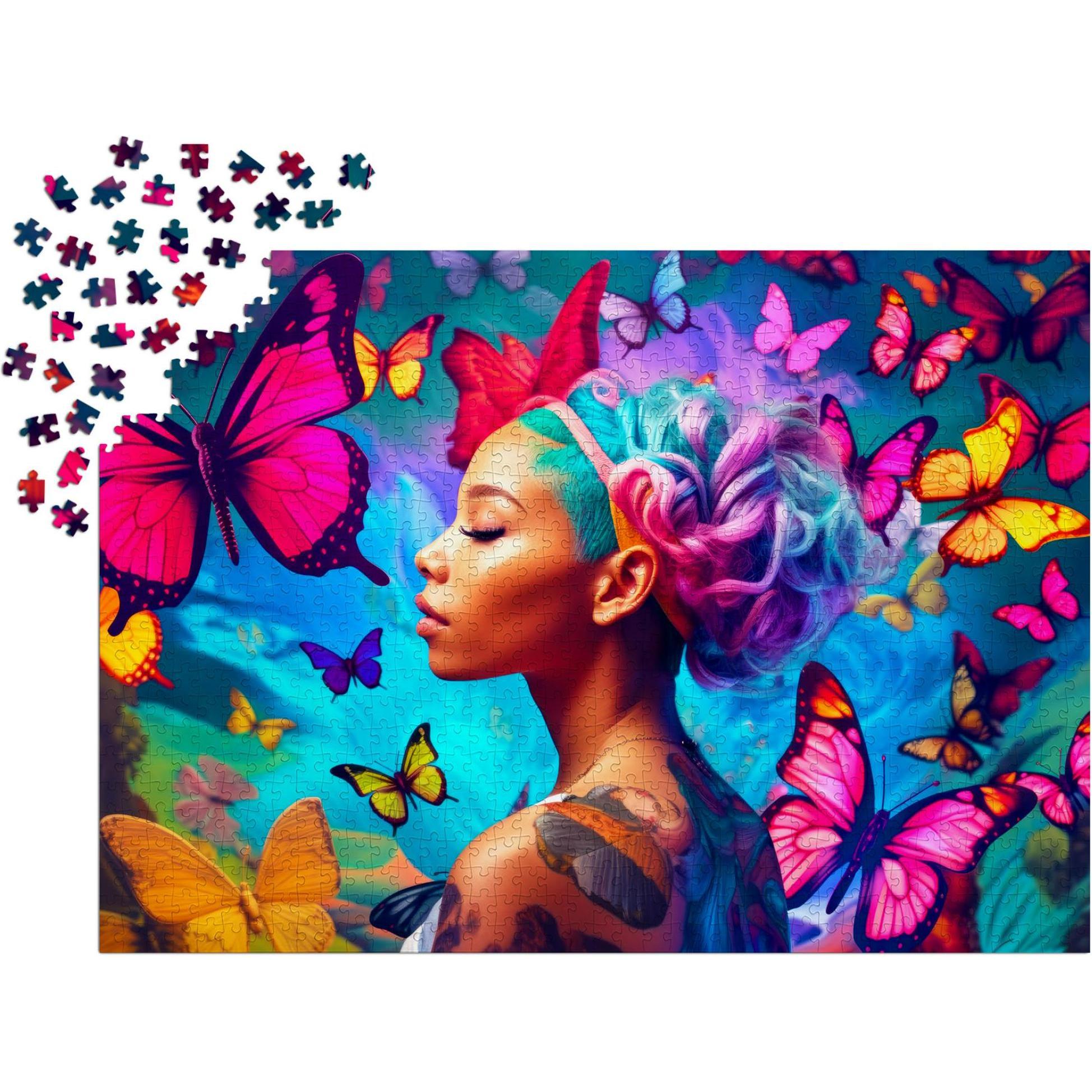 Thumbnail - Enjoy Puzzle Puzzle 1000 Teile - Königin der Schmetterlinge (1000 Teile)