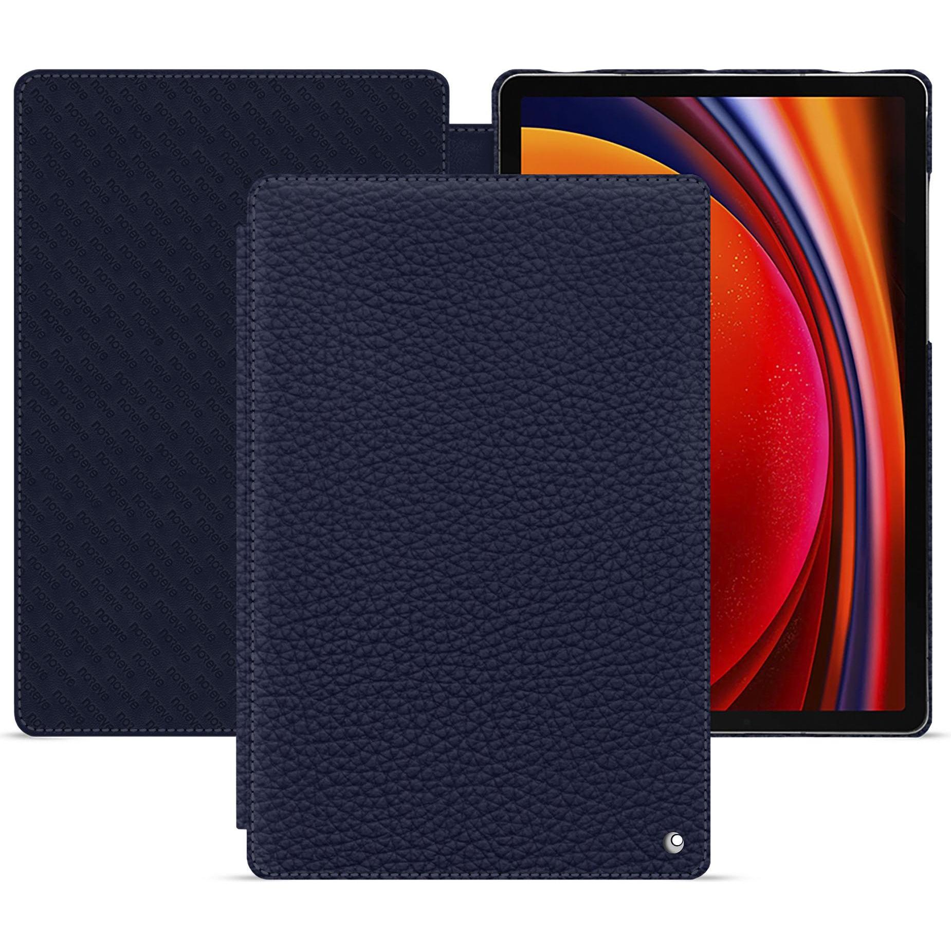 Noreve Lederschutzhülle horizontal (Galaxy Tab S9), Tablet Hülle, Violett