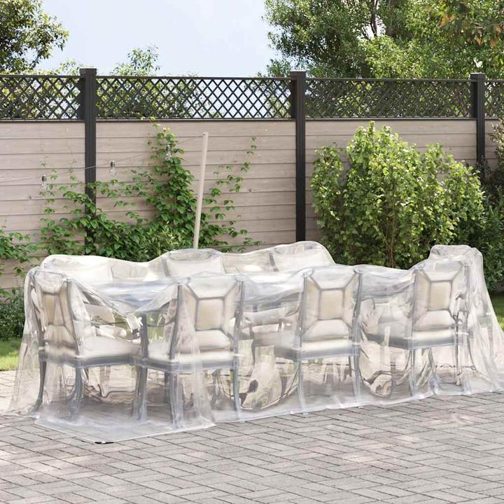 Immagine prodotto vidaXL Telone trasparente con occhielli 2x5 m telone trasparente in polietilene (5 x 2 m)