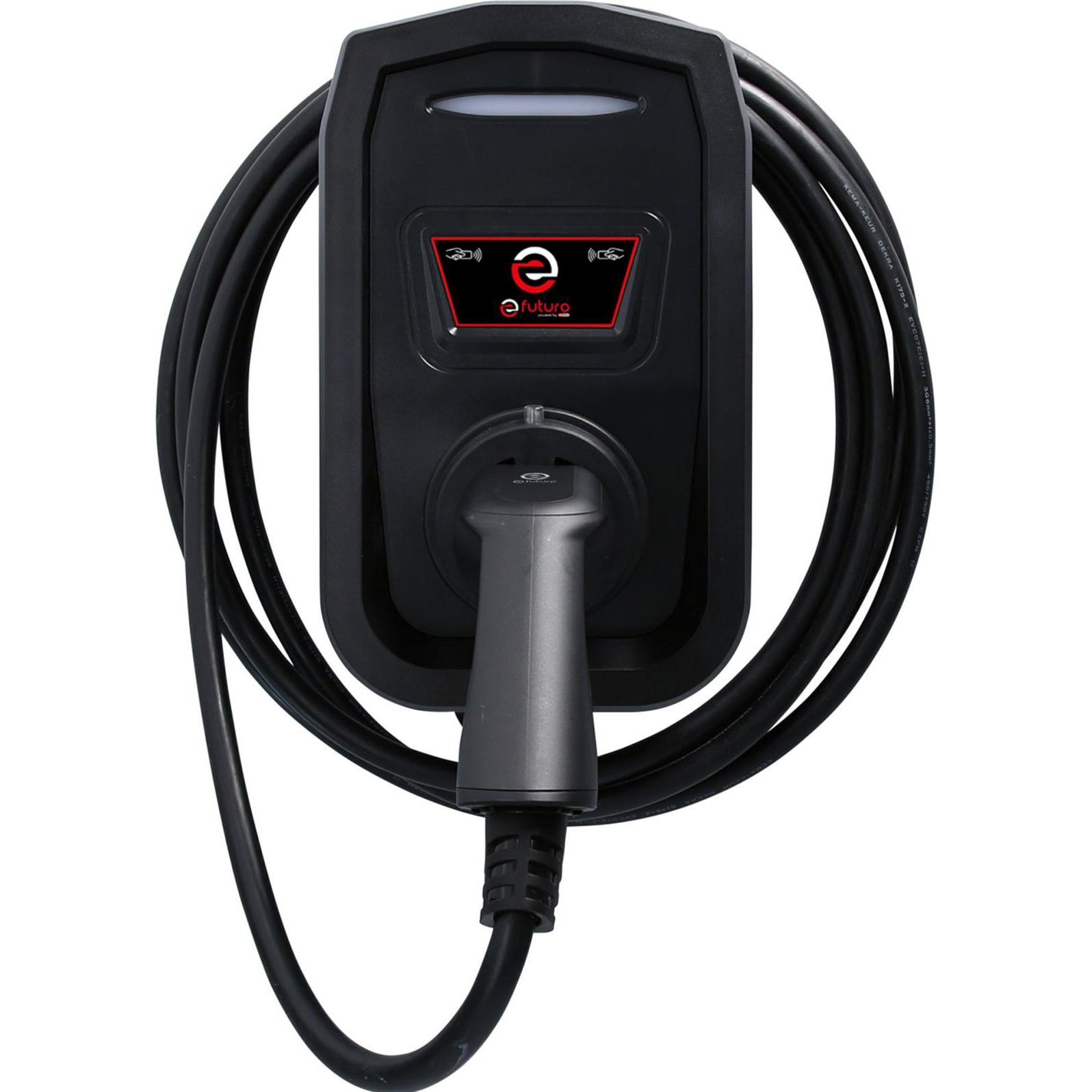 KS Tools, Elektroauto Ladestation, efuturo Wallbox mit Typ-2-Ladekabel, 3 Phasen (Typ 2, 11 kW, 16 A)