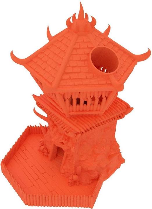Produktbild Feldherr Barbarian Würfelturm Orange 3D-gedruckt für Tabletop & RPG (Kunststoff)