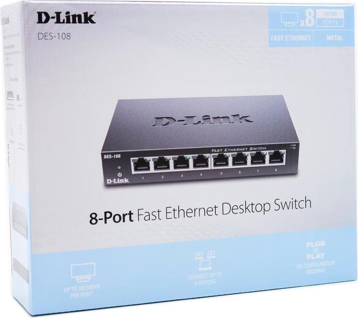Produktbild D-Link DES-108/E (8 Ports)
