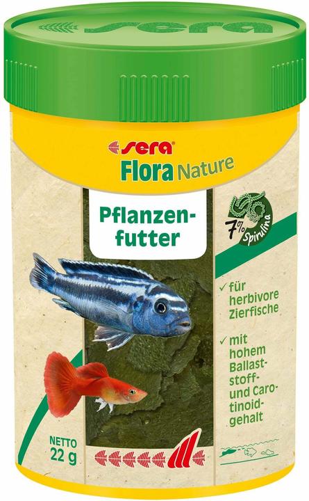 Produktbild Sera Pflanzenfutter Flora Nature, 22 g (Zierfische, 100 ml)