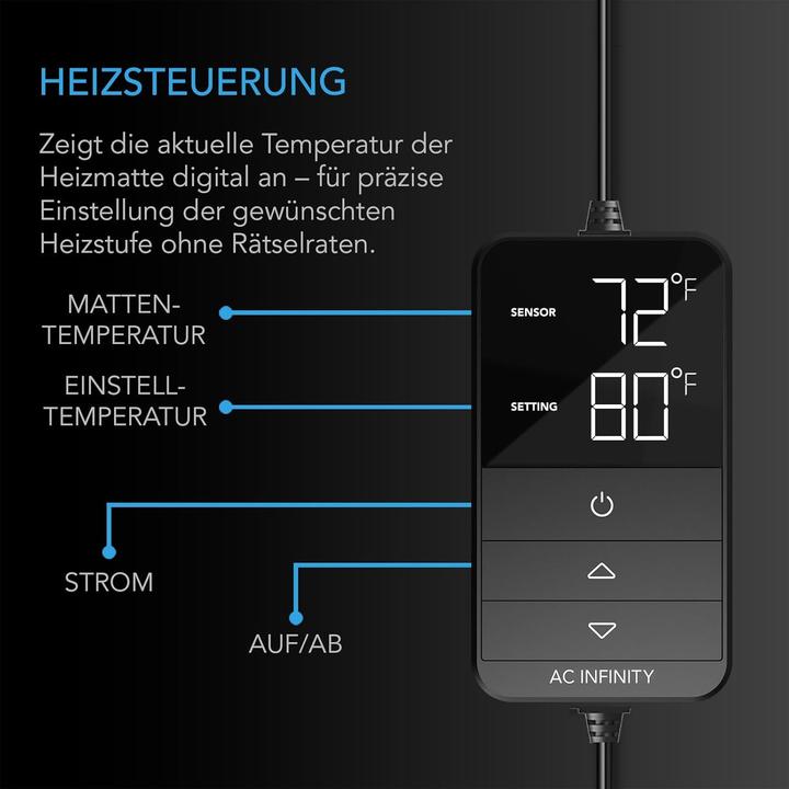 Image du produit AC Infinity Heizmatte mit digitalem Thermostat