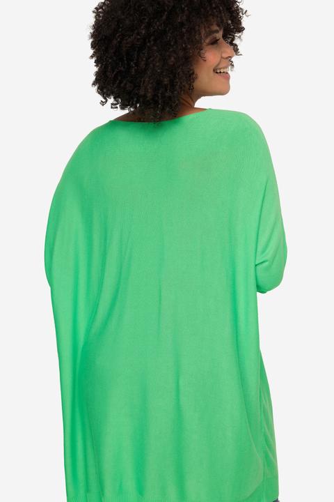 Actual product image Angel of Style Damen grosse Grössen Pullover, oversized, Rundhals, Langarm grün 44+ 201793443-44+ (44, 46)