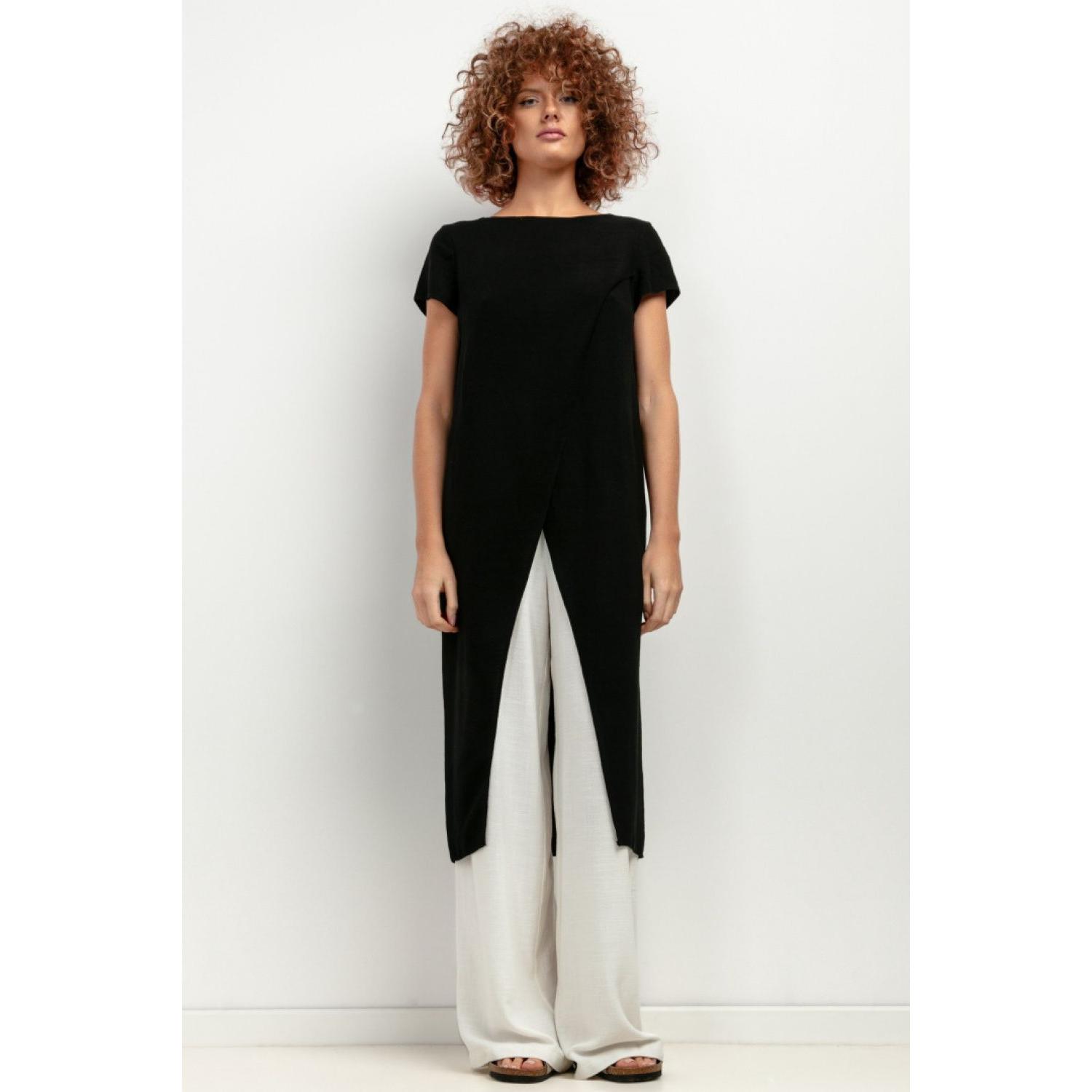 Tessita, Damen, Bluse, Tunika model, Schwarz, (L)