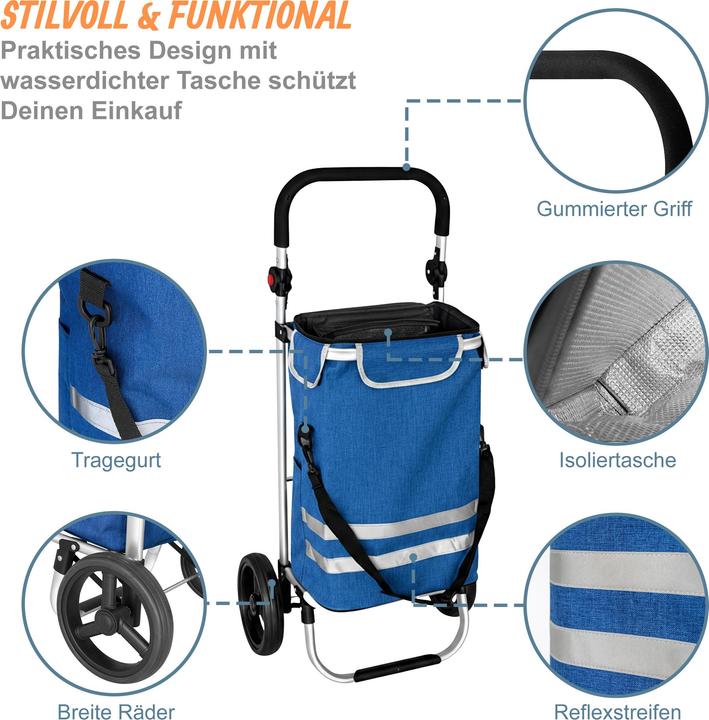 Produktbild Relaxdays Einkaufstrolley