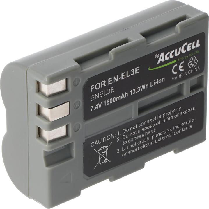 Actual product image AccuCell Battery suitable for Nikon D80 (Rechargeable battery)