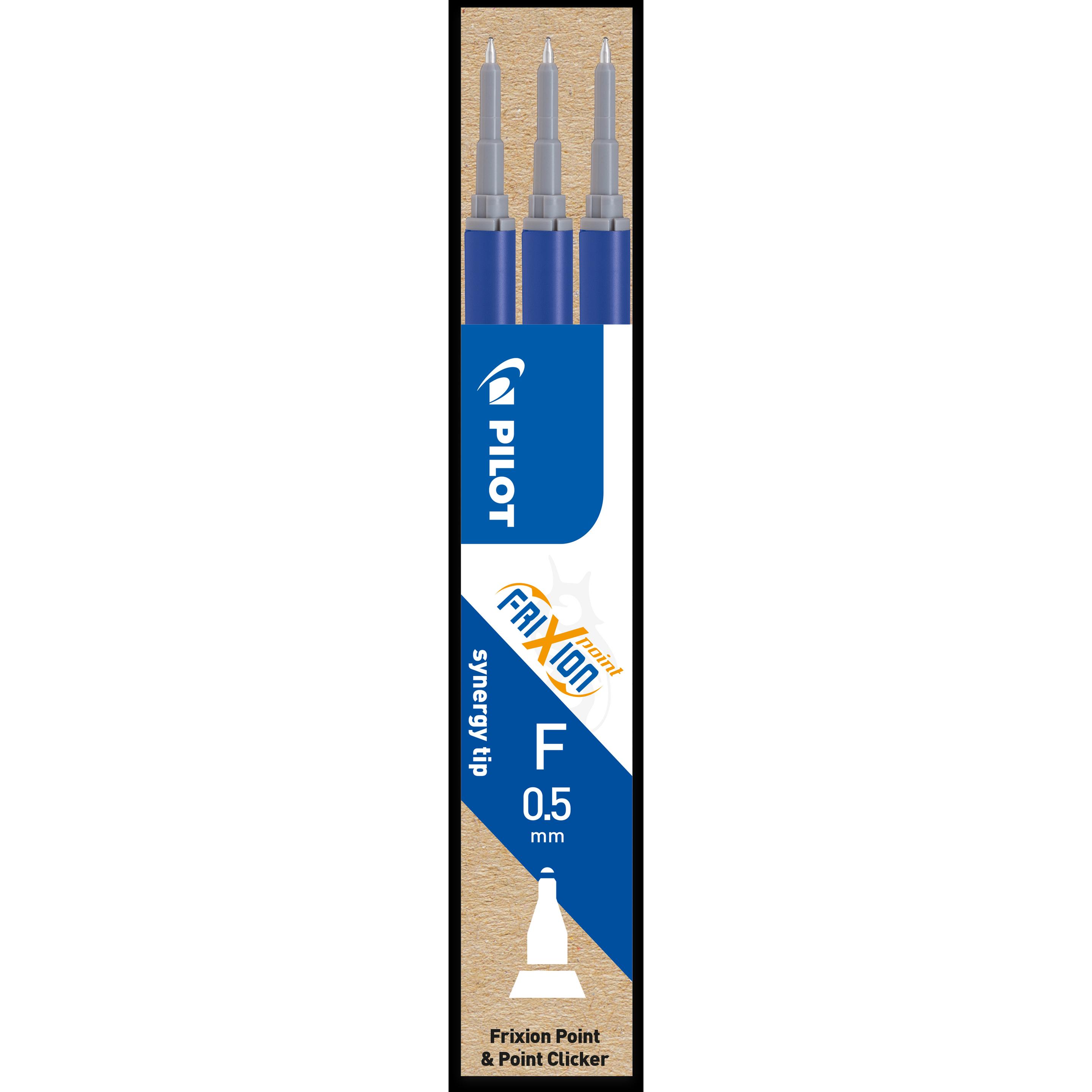 Pilot, Ersatzpatrone, FriXion Refill Point Set Set à 3 (Ersatzmine, Blau, 0.30 mm)