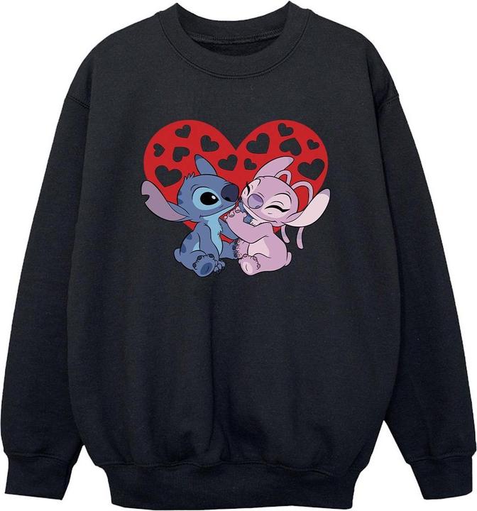 Actual product image Disney Boys Lilo & Stitch Hearts Sweatshirt (152, 158)