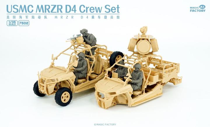 Produktbild Magic Factory 1/35 USMC MRZR D4 Crew Set (Resin)