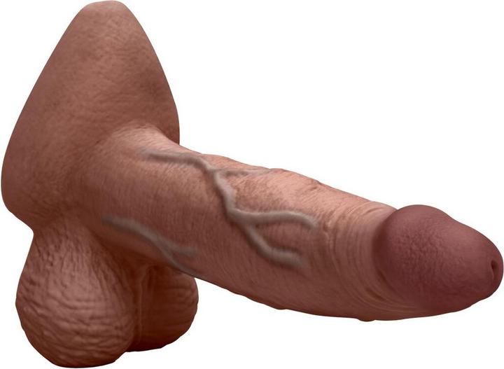 Produktbild Earthly Body Slipskin Realistic Silicone Dildo 7 Inch Girthy Brown