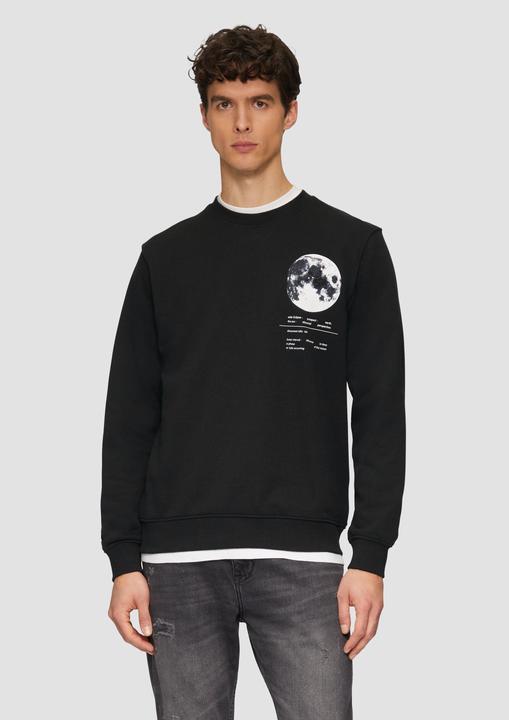 Produktbild s.Oliver Sweatshirt Wärmendes Sweatshirt mit Frontprint (M)