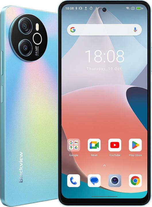 Produktbild Blackview Shark 8 (Dual Sim - 6.78"- 128 GB, 8 GB RAM) Blau (128 GB, Bleu, 6.78", Dual SIM)
