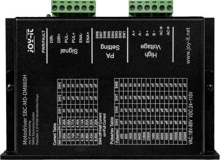 Produktbild Joy-it SBC-MD-DM860H Schrittmotor-Treiber (Motor)