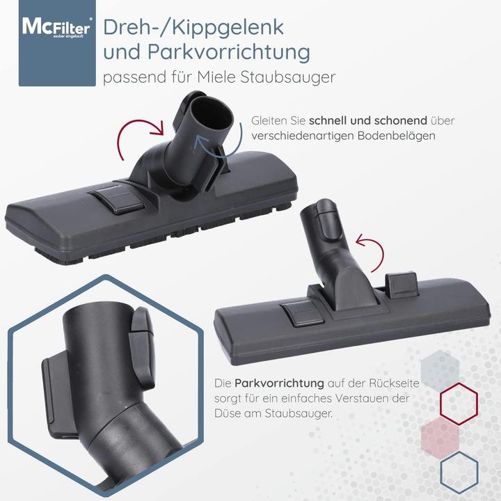 Actual product image Mc Filter Bodendüse für Miele CX1 Staubsauger Serie
