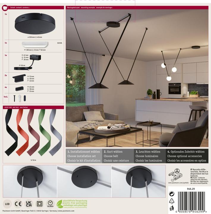 Produktbild Paulmann Gurt-System ULine Installationsset