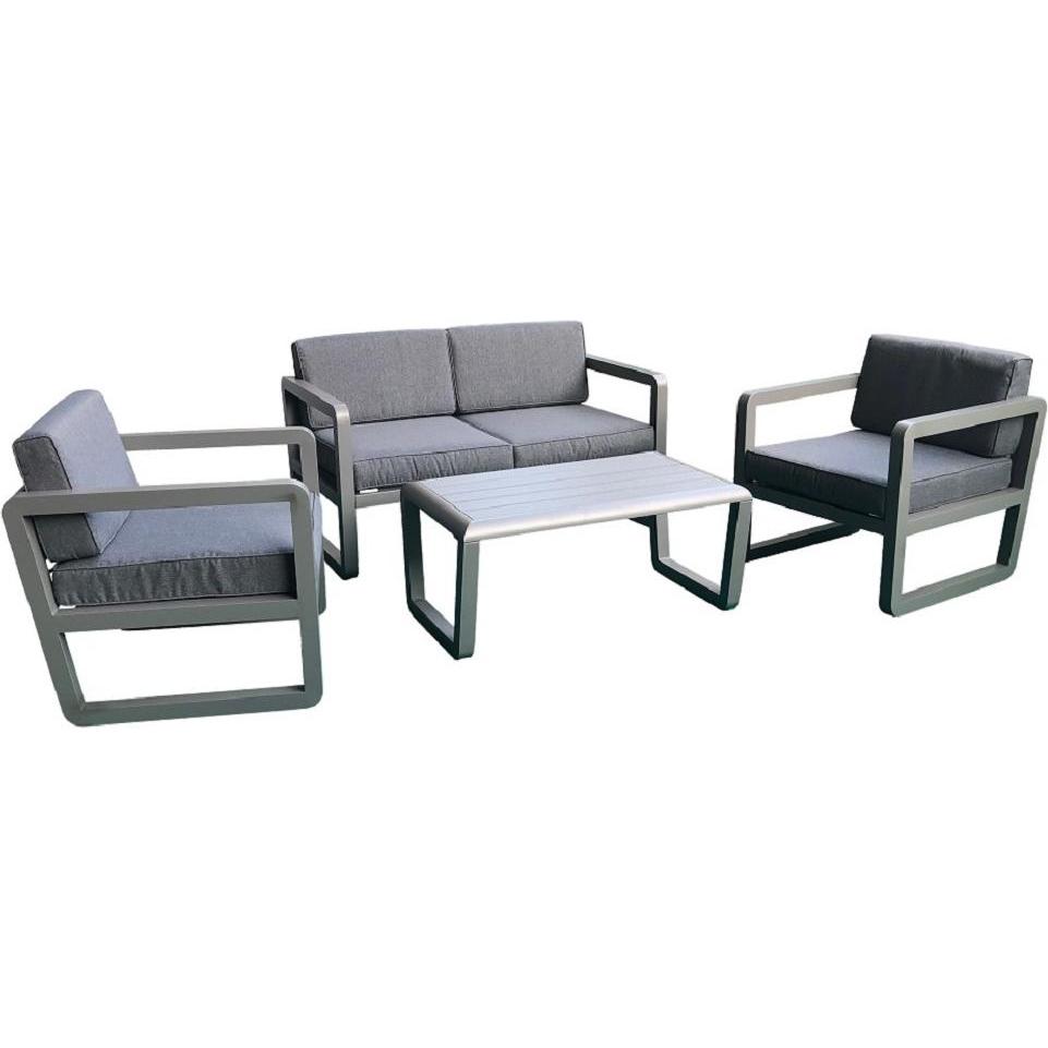Jet-Line, Gartenlounge, Gartenlounge Delfi grau
