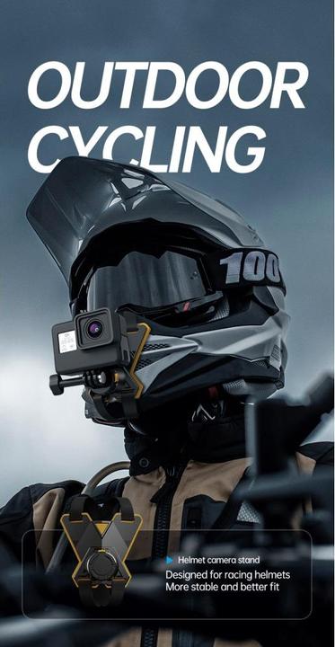 Image du produit Ueli Express Support de casque magnétique avec fermeture rapide (Hero 9 Noir, Hero 10 Noir, Hero 11 Noir, Hero 12 Noir, Hero 13 Noir)