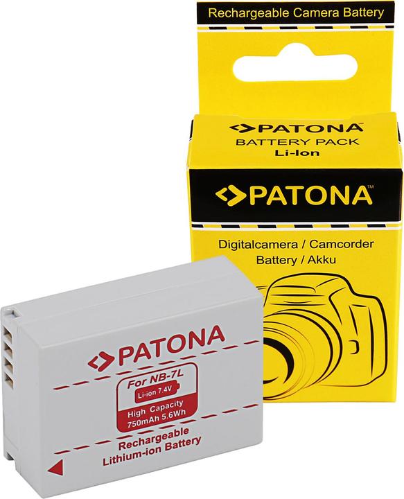 Actual product image Patona Battery f. Canon PowerShot G10 G 10 G-10 Canon NB-7L NB7L