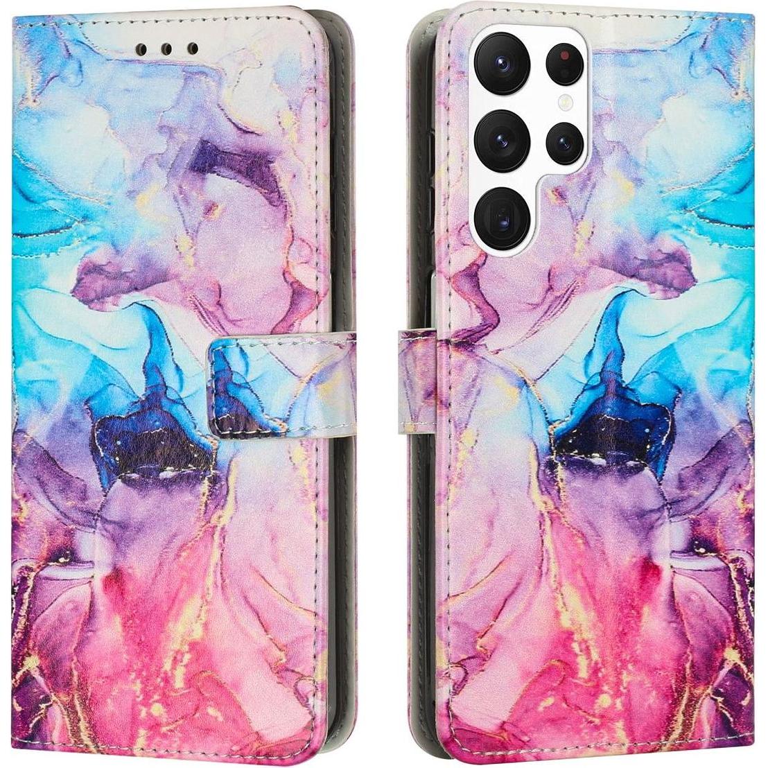 Thumbnail - König Design Hülle Handy Schutz für Samsung Galaxy S23 Plus Ultra Case Cover Tasche Wallet (Samsung Galaxy S23 Ultra), S...