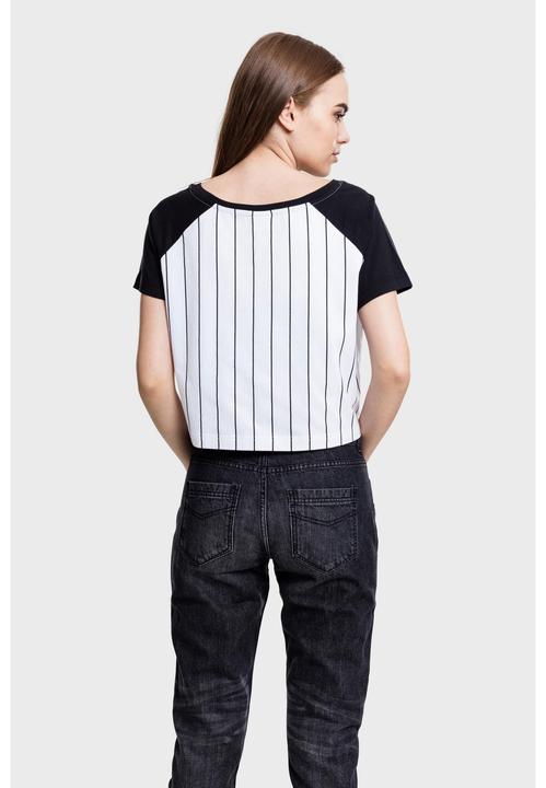 Image du produit Urban Classics Ladies Cropped Baseball Tee (S)