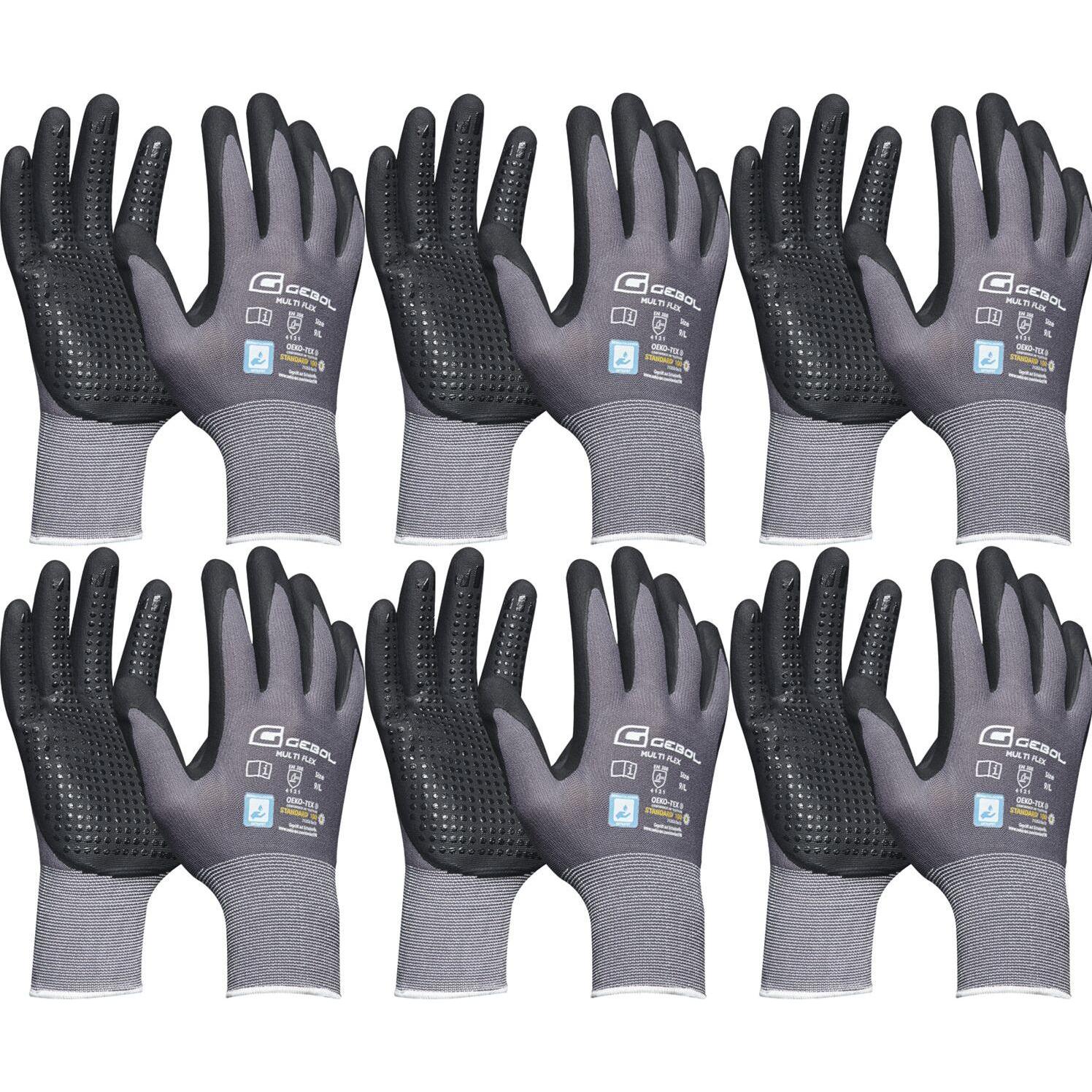 Vasalat, Schutzhandschuhe, Schutzhandschuh Gebol Multi Flex Handschuh Grösse 8 (M) 6 Paar (8)