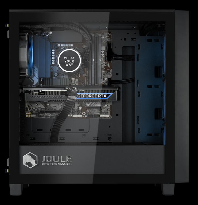 Actual product image Joule Performance Gaming PC RTX4070S I3 16GB 1TB L1128450 (Intel Core i3-14100F, 16 GB, 1000 GB, GeForce RTX 4070)