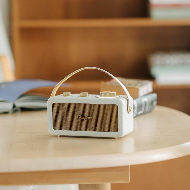 Image du produit Sangean RA-101 Radio à piles FM Bluetooth®, AUX rechargeable Ivory, Gold (FM, Bluetooth)